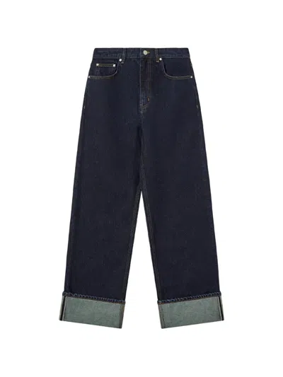 Rest&recreation Wideleg Jeans In Blue