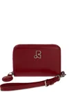Rest&recreation Zip-around Leather Wallet In Red