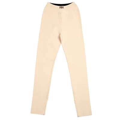 Rest & Relax Women's Neutrals Contour Stretch Knit Legging - Ecru In Beige