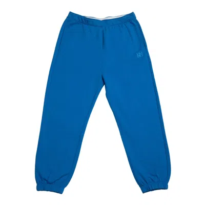 Rest & Relax Women's Organic Cotton Monogram Sweatpant  - Blue