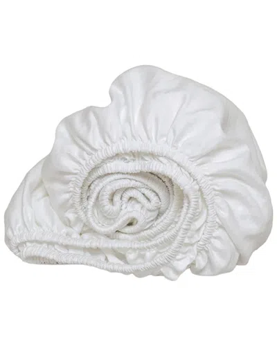 Rest And Reset Rest & Reset 300 Thread Count Classic Fitted Sheet In White