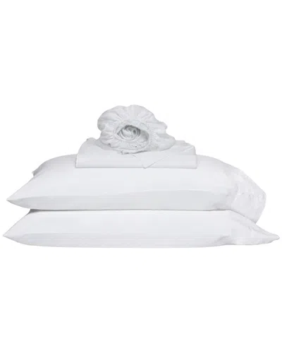 Rest And Reset Rest & Reset 300 Thread Count Classic Sheet Set In White
