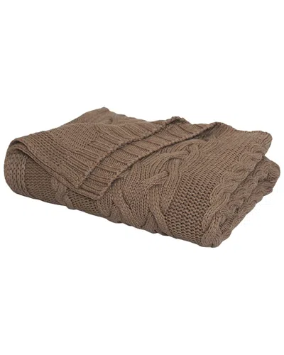 Rest And Reset Rest & Reset Drift Throw Blanket In Brown