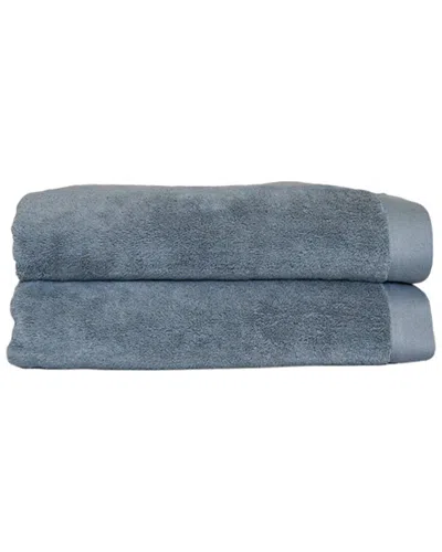 Rest And Reset Rest & Reset Oasis Towels 2pc Hand Towel Set In Gray
