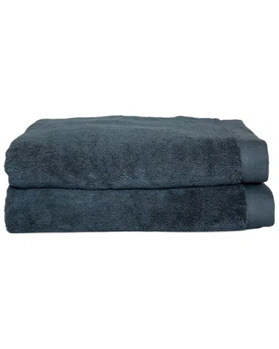 Rest And Reset Rest & Reset Oasis Towels 2pc Hand Towel Set In Gray