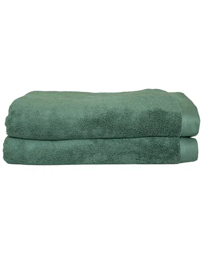 Rest And Reset Rest & Reset Oasis Towels 2pc Towel Set In Green