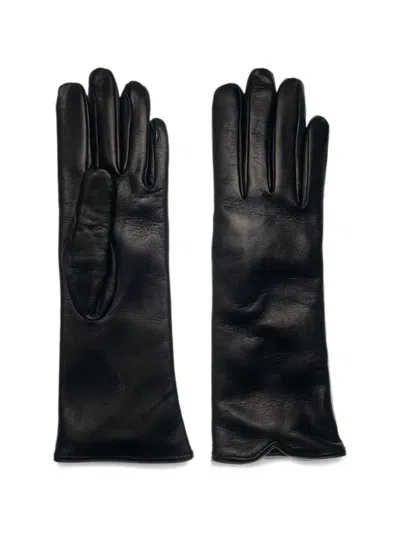 Restelli Leather Gloves In 블랙