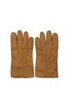 Restelli "49" Leather Gloves In Brown