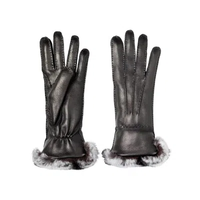 Restelli "85" Leather Gloves In Black