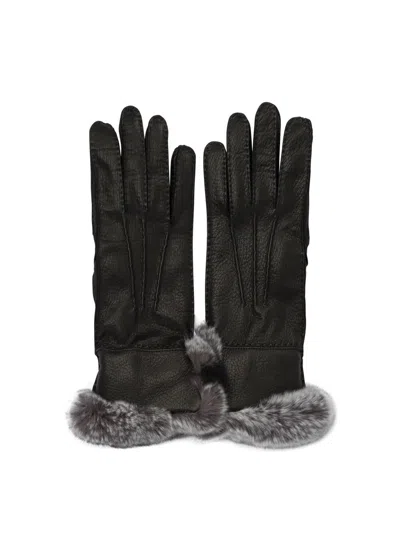 Restelli "85" Leather Gloves In Black