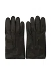 Restelli Premium Leather Gloves Featuring Button Detail In Black