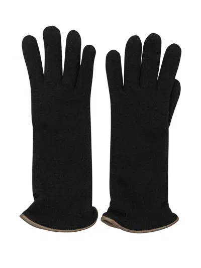 RESTELLI CUFFED CASHMERE GLOVES