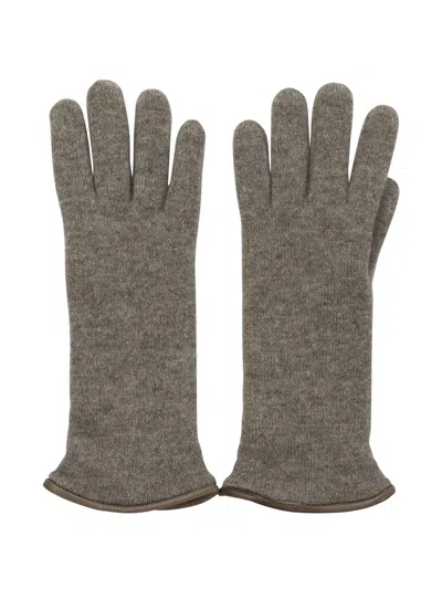 RESTELLI CUFFED CASHMERE GLOVES