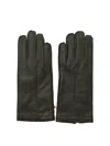 Restelli Stitched Gloves In Gray