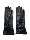 Restelli Leather Gloves In Black