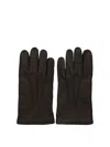Restelli Premium Leather Gloves Featuring Button Detail In Brown
