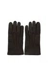 Restelli Leather Gloves In Brown