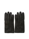 Restelli Premium Leather Gloves Featuring Button Detail In Black