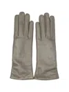 Restelli Leather Gloves In Gray