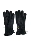 Restelli Leather Zip-fastening Gloves In Black