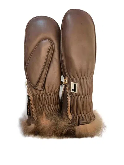 Restelli Water -repellent Nappa Moffola In Brown