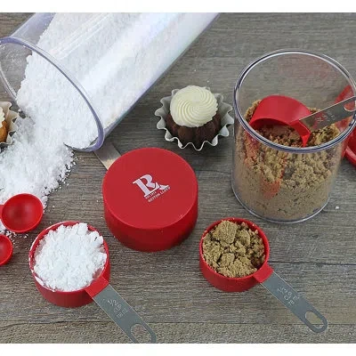 Reston Lloyd 4 Piece Measuring Cup Set In Red