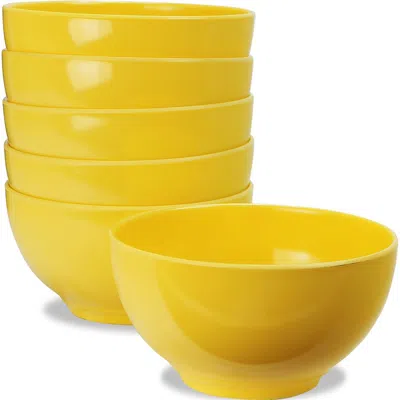 Reston Lloyd 73201set Lemon - Melamine Dinner Bowl Set -6-bowls