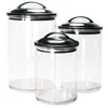 Reston Lloyd Calypso Basics By  Acrylic Storage Canisters, Set Of 3 In Black