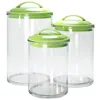 Reston Lloyd Calypso Basics By  Acrylic Storage Canisters, Set Of 3 In Green