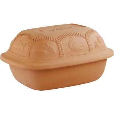 Reston Lloyd Eurita 4 Quart Clay Roaster In Terracotta