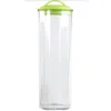 Reston Lloyd Pasta Acrylic Canister With Air Tight Lid In Green