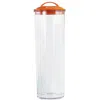 Reston Lloyd Pasta Acrylic Canister With Air Tight Lid In Orange