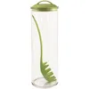 Reston Lloyd Spaghetti/pasta Acrylic Canister With Matching Spaghetti Fork - Lime In Green