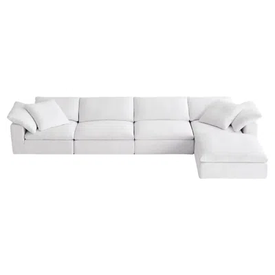 Pre-owned Restoration Hardware Cloud Modular 5-piece Sofa-chaise Sectional By  In Gray