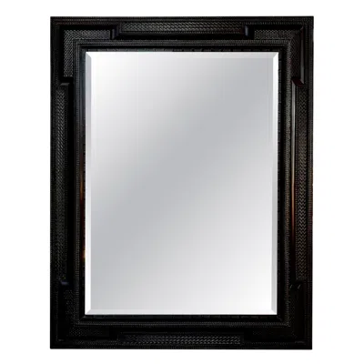 Pre-owned Restoration Hardware Grand 17th-century Flemish Dutch Style Ebonized Wall Mirror In Brown