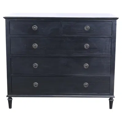 Pre-owned Restoration Hardware Maison Five Drawer Dresser In Brown