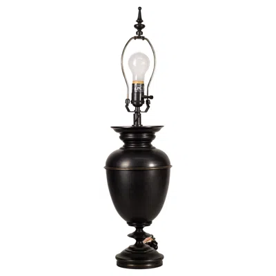 Pre-owned Restoration Hardware Vintage  Bronze Urn Table Lamp In Gold