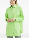Resume Buttoned Long-sleeved Top In Green