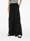 Resume Cargo Wide-leg Trousers In Black
