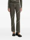 Resume Contrast Stitching Trousers In Gray