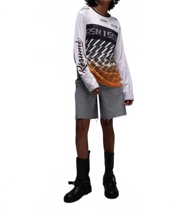 Resume Cph Corers Long-sleeve Tee In Multi In White