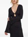 Resume Cut-out Long-sleeve Dress In Black