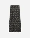 Resume Low Rise Lace Maxi Skirt With Godets In Black