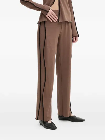 Resume Drawstring Trim Trousers In Brown