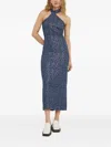 Resume Halterneck Mini Dress In Blue