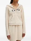 Resume Hooded Zip Top In Neutral