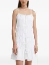 Resume Lace-trim Tie-details Dress In White