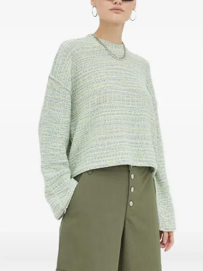 Resume Round-neck Knitwear In Green