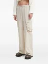 Resume Ruffle-pocket Trousers In White