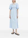 Resume Smocked Cut-out Dress In Blue